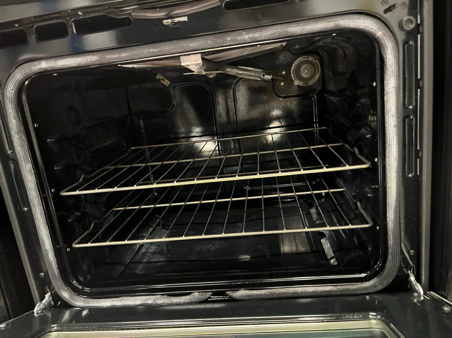 - GE GAS range stainless steel 4 burner bake broil hi/ lo self clean 30" #GR107GB