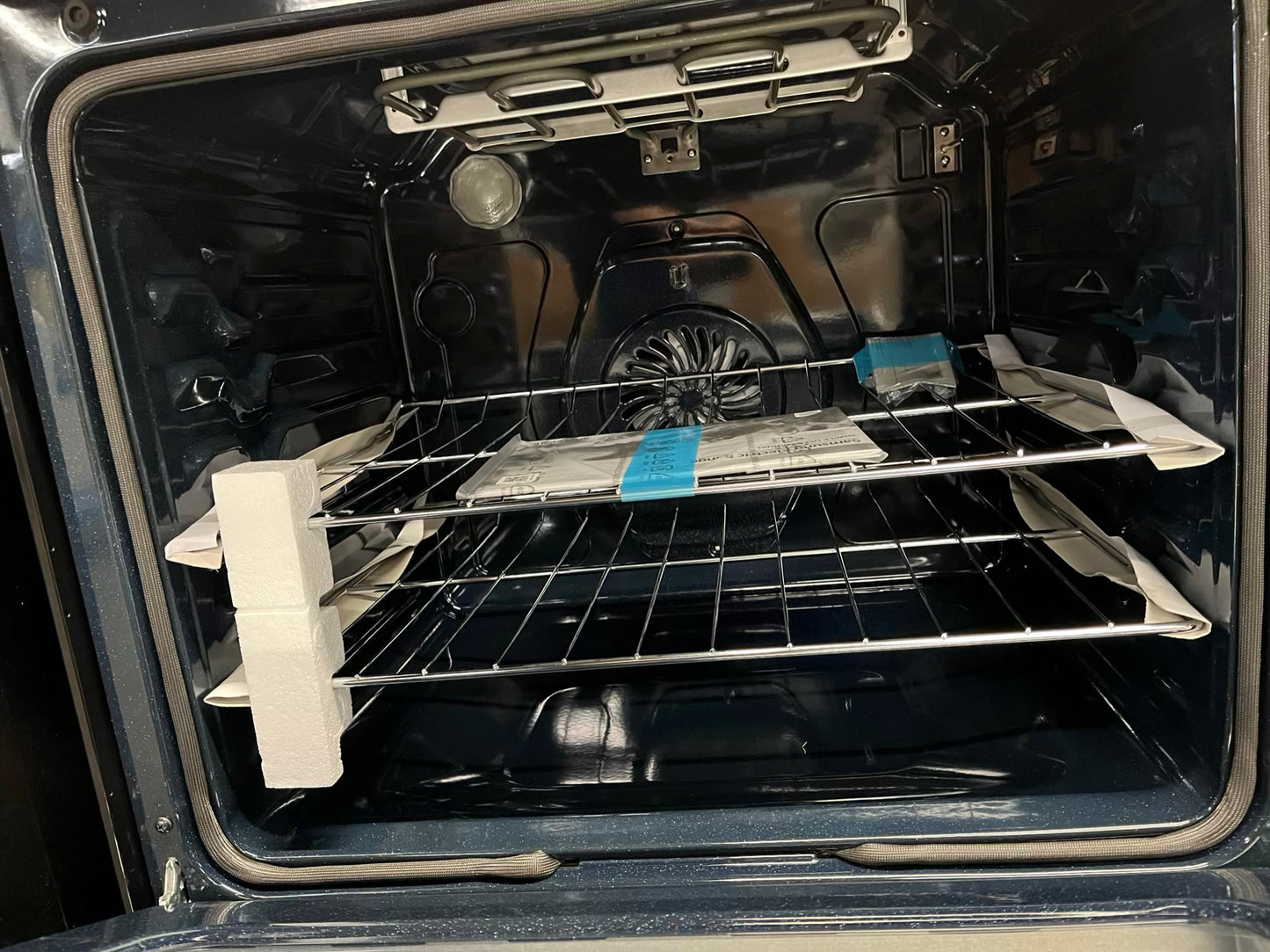 Open box Samsung electric range 220v bake broil self clean steam clean dehydrate stainless steel 30" #ER274DB