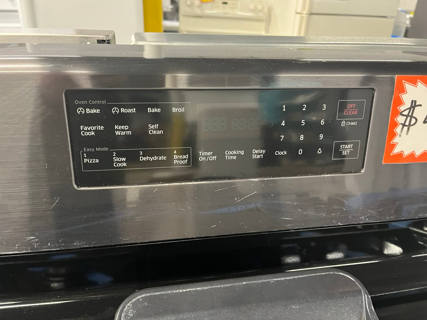 - Samsung range 5 burner convection roast bake broil dehydrate self clean slate 30" #GR902PB