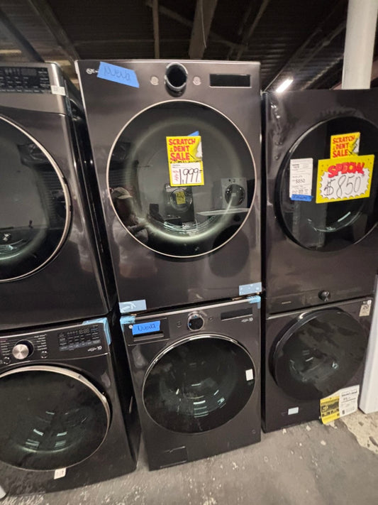 >>LG 6700 Series Black Steel Front Load Washer & Electric Dryer Package includes LG 5.0 Cu. Ft. Black Steel Front Load Washer and LG 7.4 Cu. Ft. Black Steel Front Load Electric Dryer #WD67001CB