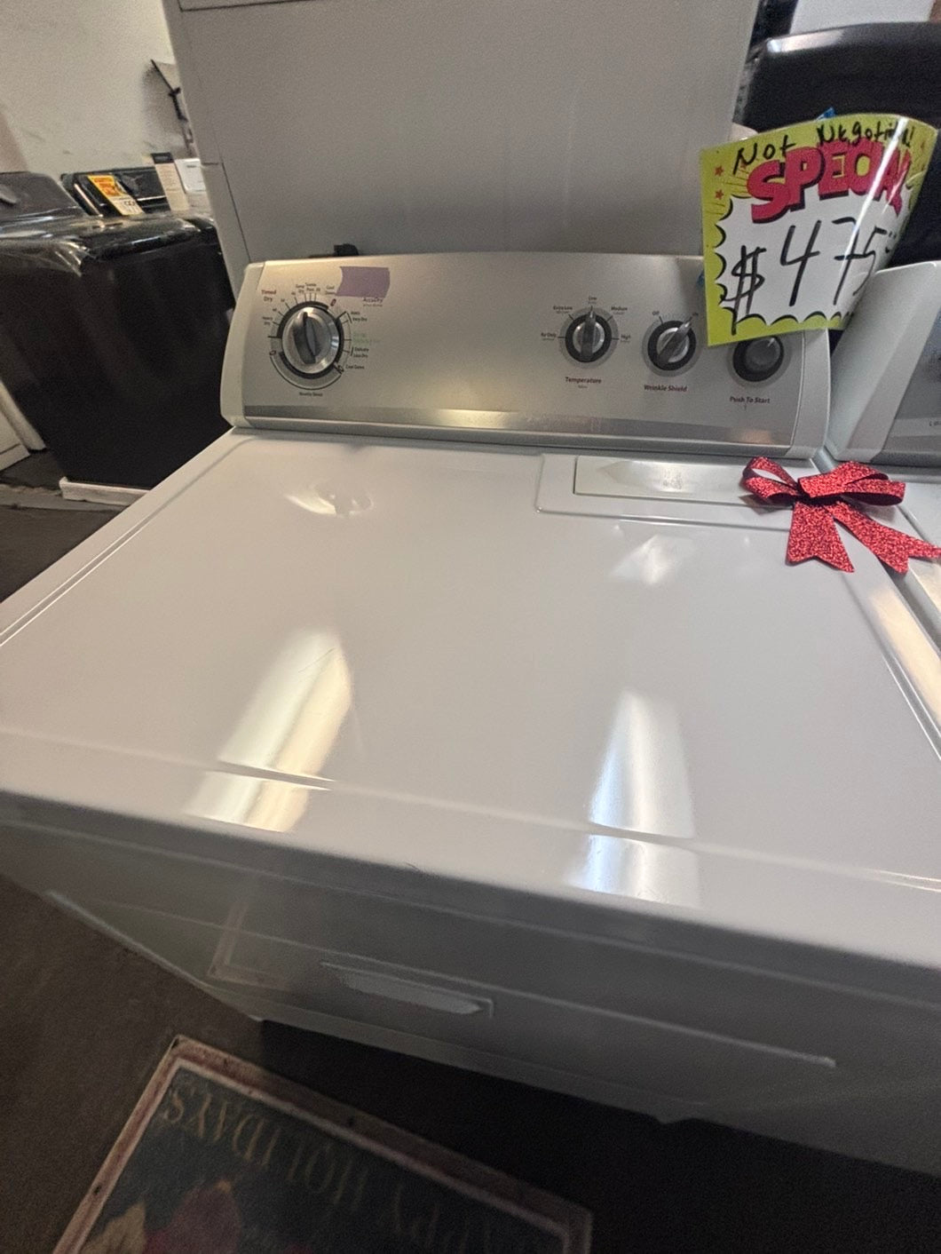 >Whirlpool top load dryer (only ) side by side machine 220v #WD2ZG8L