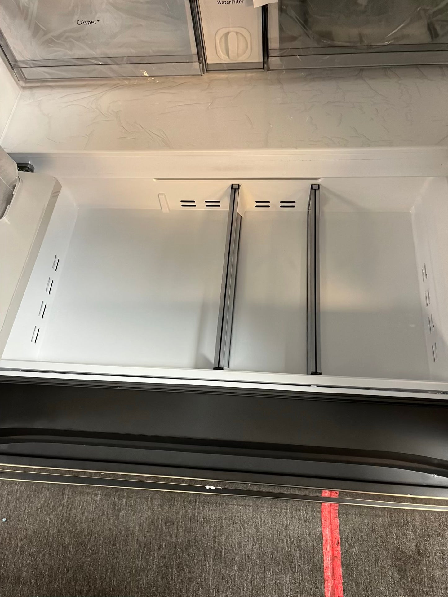 Open Box Samsung counter depth 5-door Refrigerator stainless steel w/ice maker & beverage center 36" #RF560WL