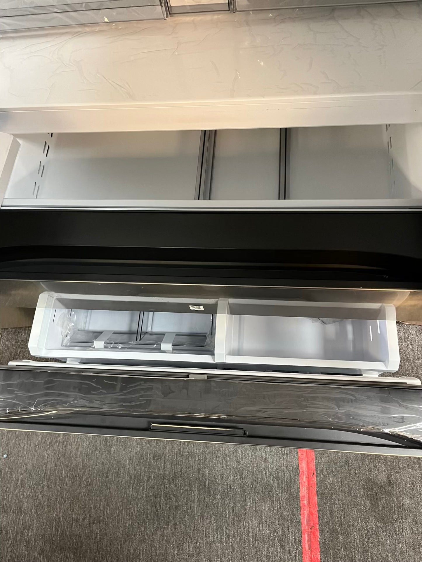 Open Box Samsung counter depth 5-door Refrigerator stainless steel w/ice maker & beverage center 36" #RF560WL