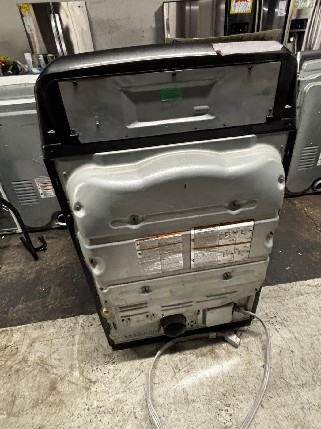 - GE Top load dryer side by side electric dark gray 220v large capacity 27" in Refurbished #EDD776B