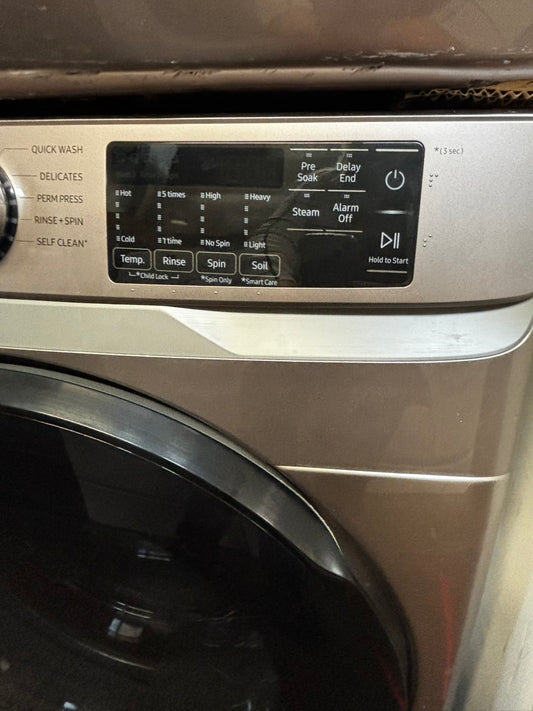 Samsung Tuscan 27” 4.5cu.ft large capacity front load washing machine steam cycle stackable or side by side  #SW547IL