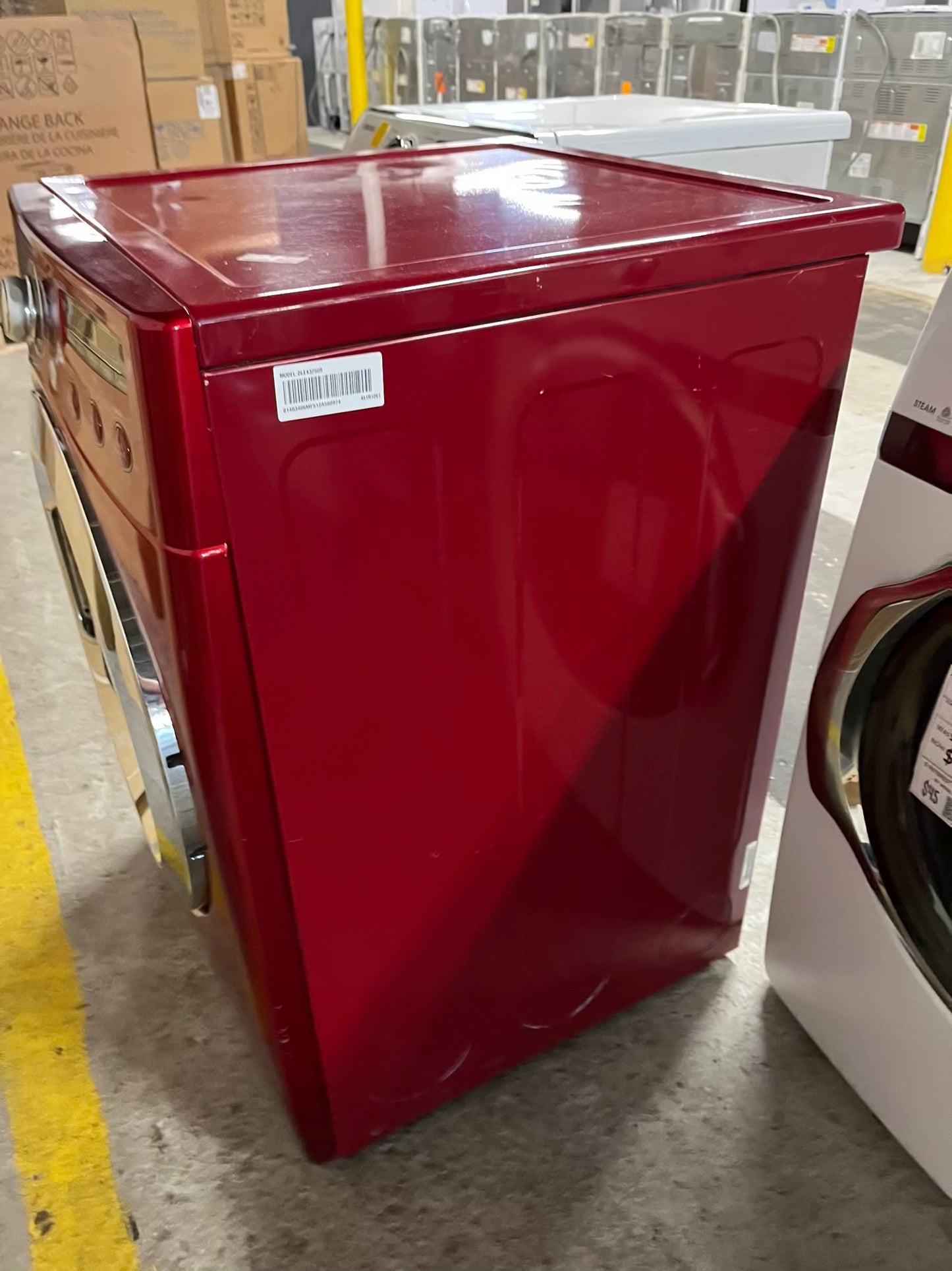 LG front load stackable electric 220v dryer in red 27" #ED419PB