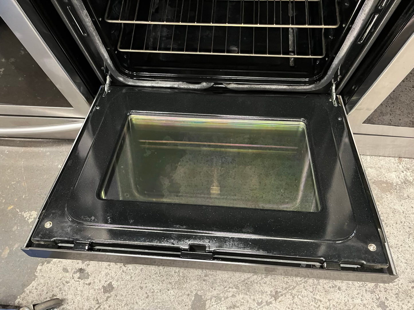 - GE GAS range stainless steel 4 burner bake broil hi/ lo self clean 30" #GR107GB