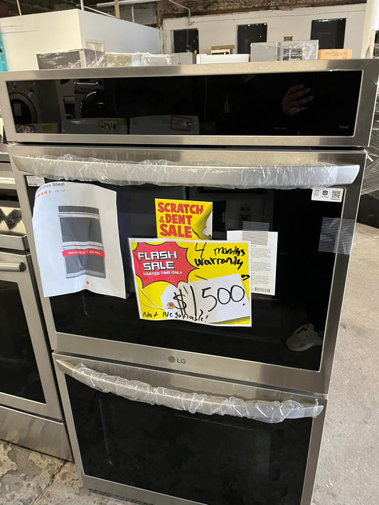 - Open Box 📦 | scratch & dent LG 9.4 cu. ft. Smart Double Wall Oven with InstaView®, True Convection, Air Fry, and Steam Sous Vide Go to  Model #WDEP9427F