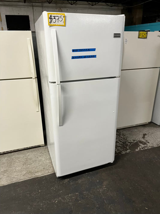 * Frigidaire top freezer refrigerator in white no ice maker 30" #RF34773B
