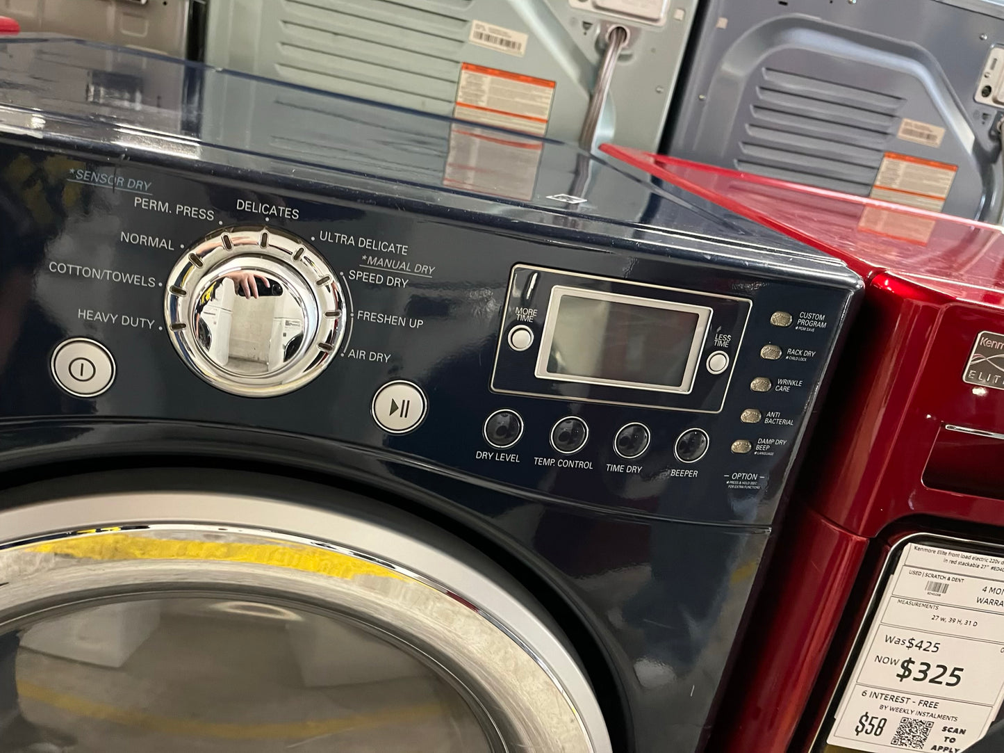 LG front load stackable electric 220v dryer in navy blue 27" #ED401GB