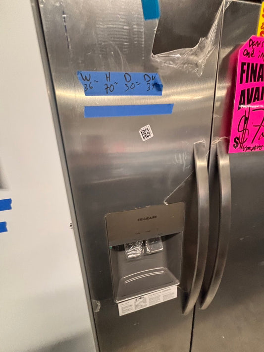 >special π₯new Open Box π¦ | scratch & dent Frigidaire side x side refrigerator w/ice water dispenser stainless steel 36" #RF1281B