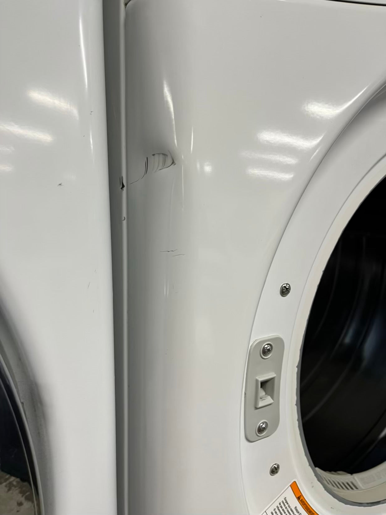 LG GAS washer & dryer set front load stackable in white 30" in Refurbished #WD928HB