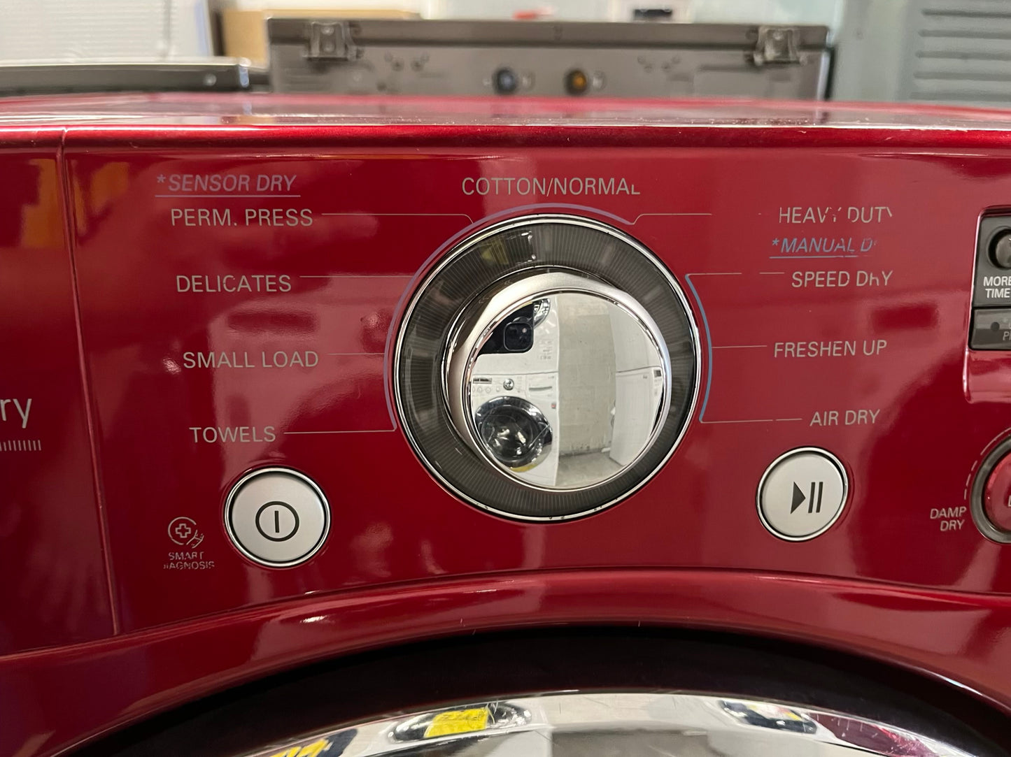 LG front load electric 220v dryer stackable large capacity in red #ED400JB