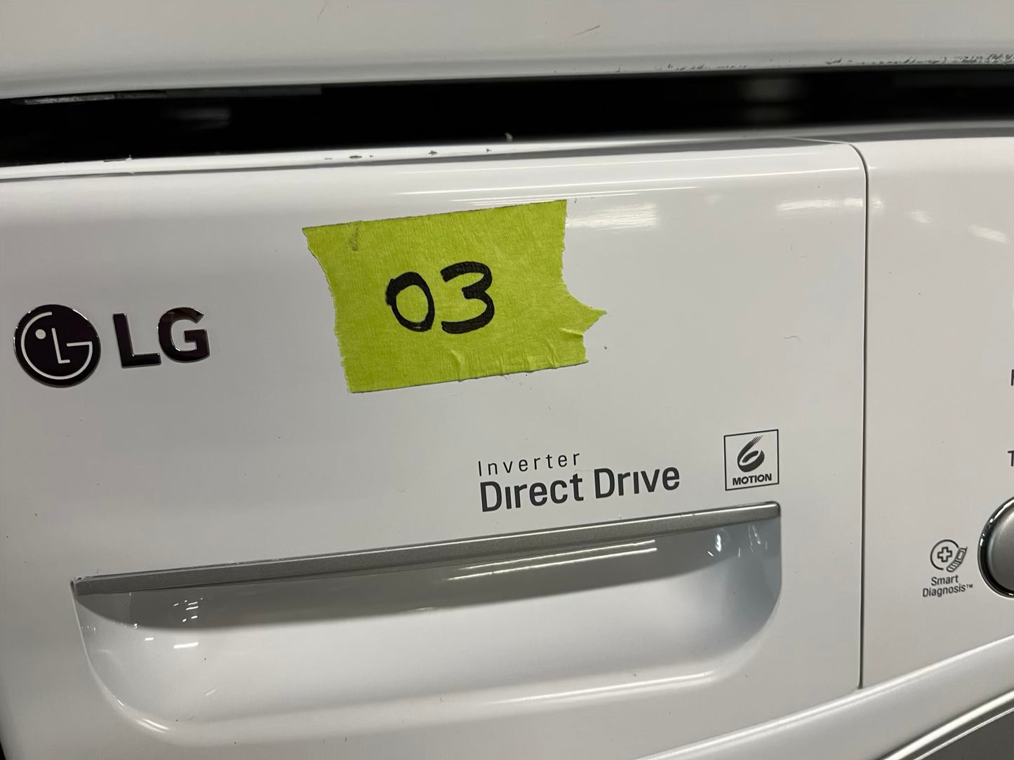 LG washer & dryer set electric 220v front load stackable in white 30" in Refurbished #WD926ZB