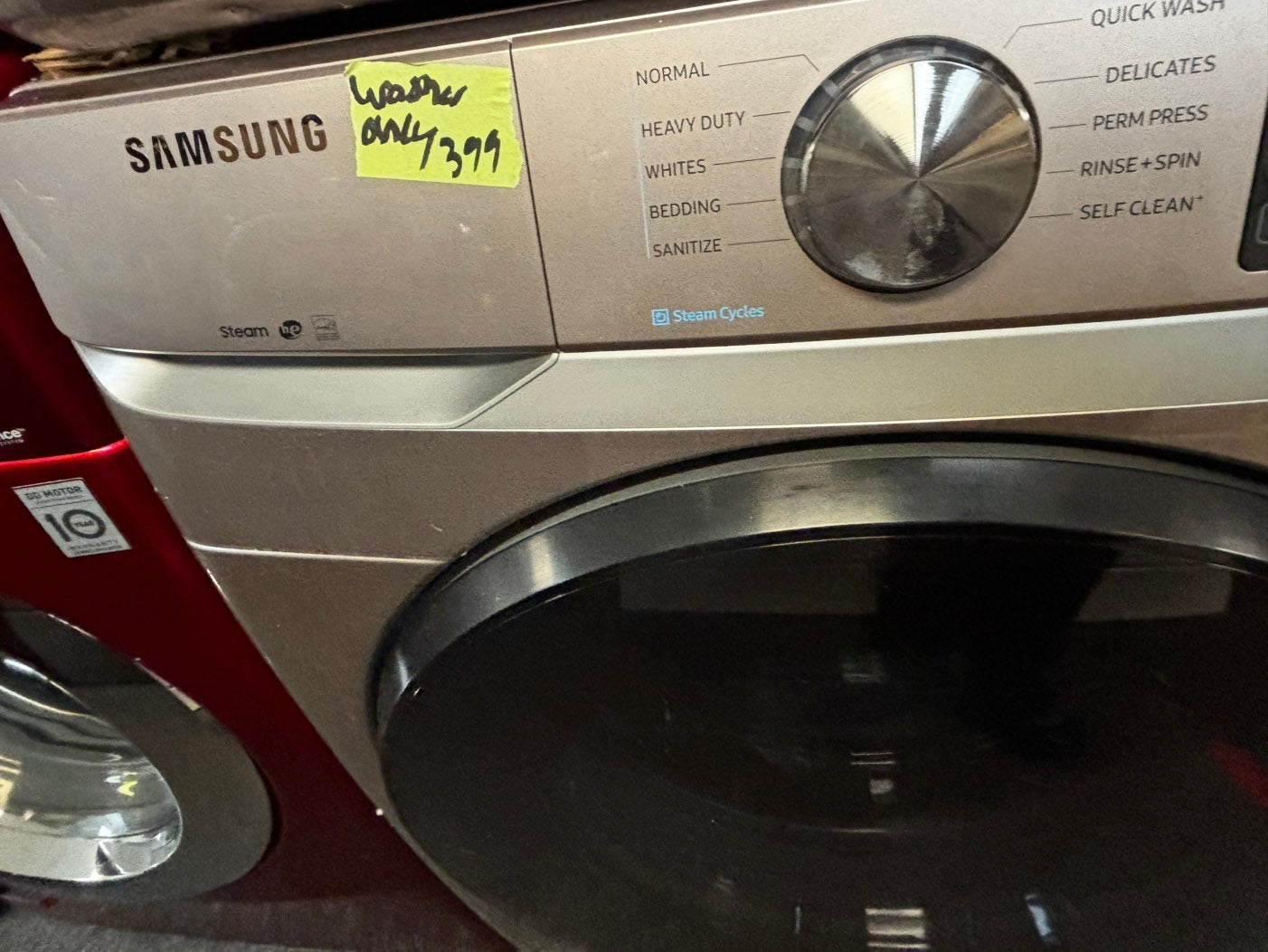 Samsung Tuscan 27” 4.5cu.ft large capacity front load washing machine steam cycle stackable or side by side  #SW547IL