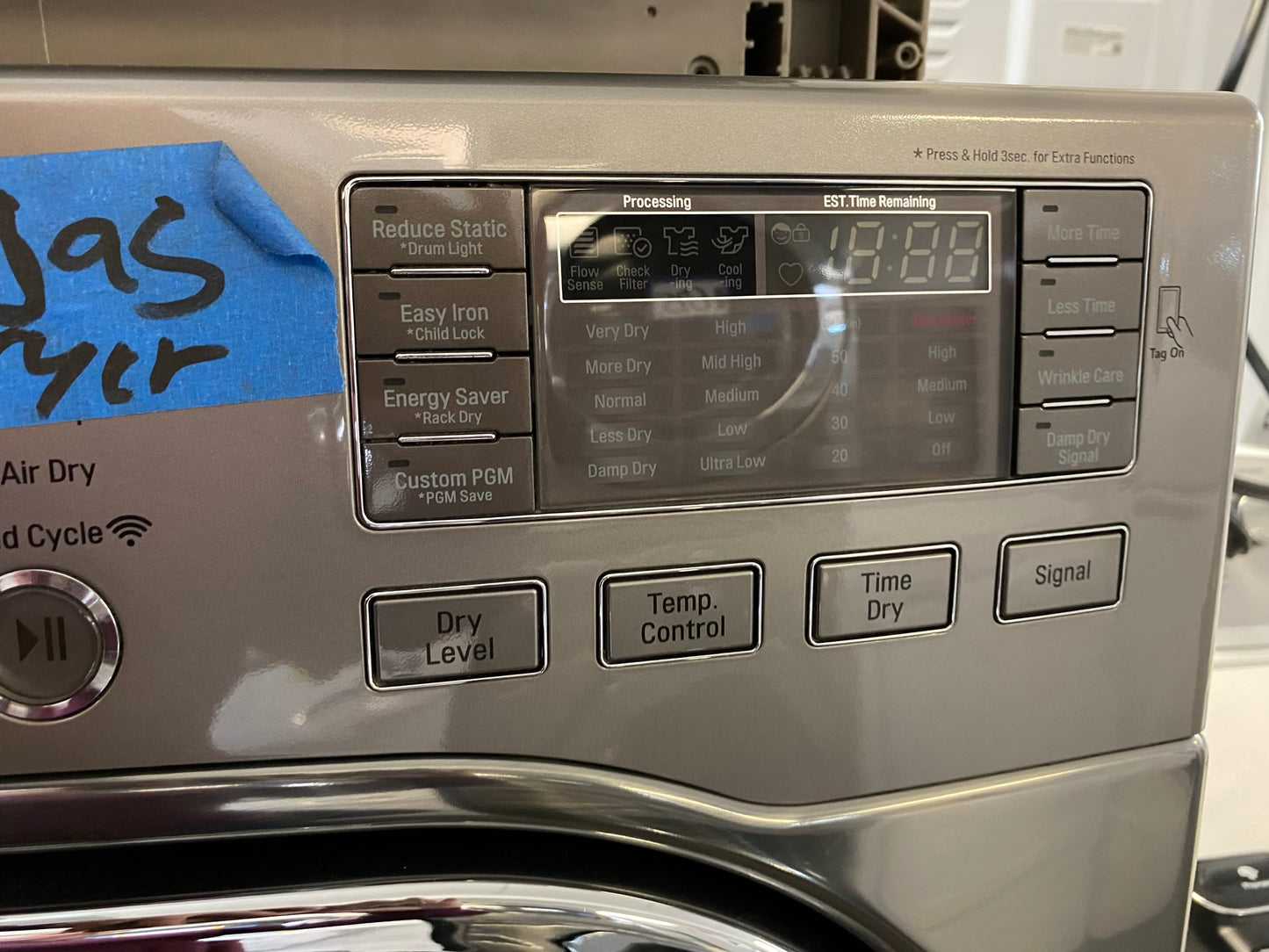 LG GAS Dryer front load w/pedestal extra storage 27" in #GD789JL Refurbished