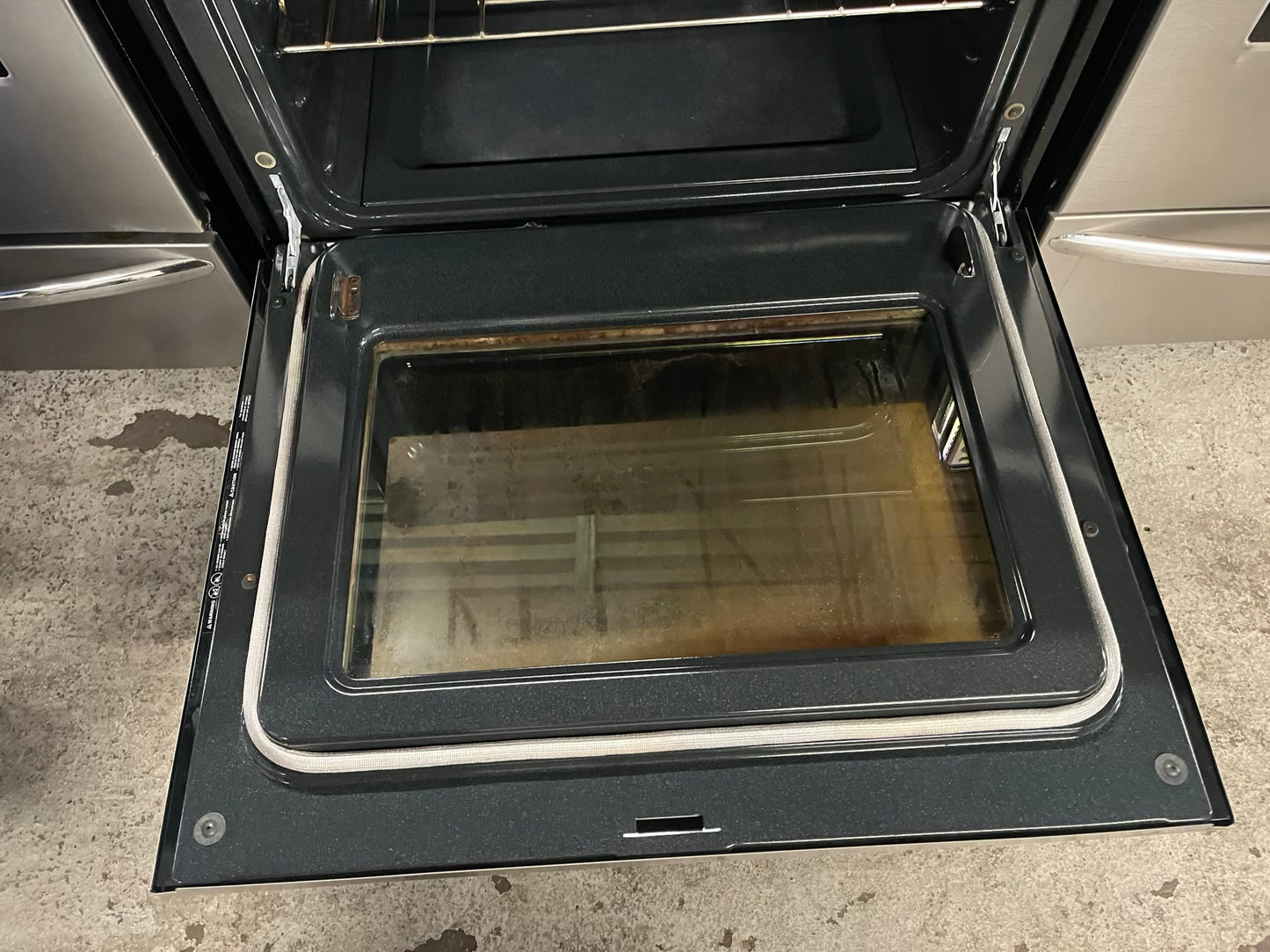 - Frigidaire electric range stainless steel 5 burner warm zone bake broil self clean 30” item number #ER9351CB