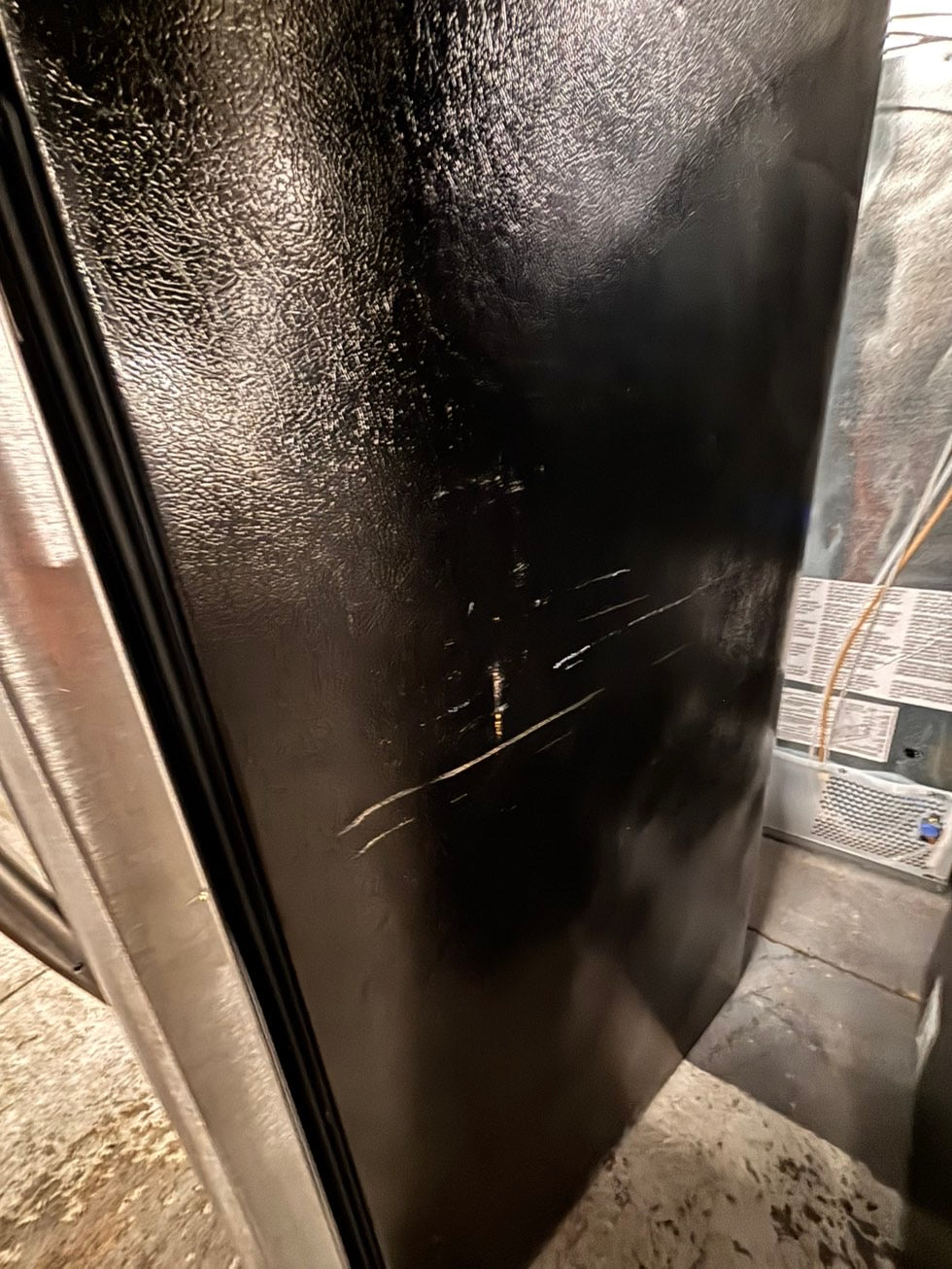 >Frigidaire 21cu.ft -top freezer refrigerator stainless steel -used refurbished 30” #RFF916B