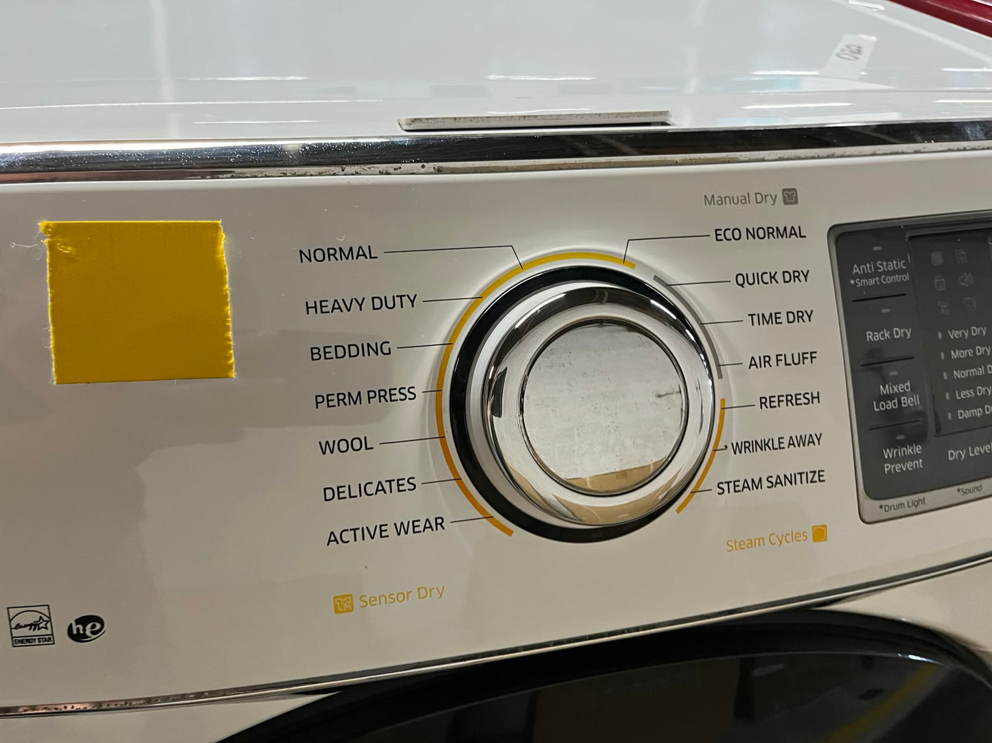 Samsung front load stackable electric 220v dryer in white 27" #ED40YB-TR