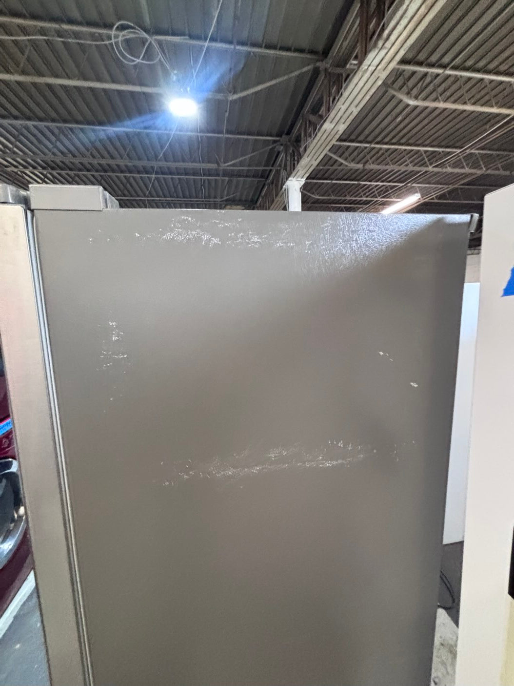 } LG 33” x68 1/2 height x 30”depth bottom freezer fridge ,stainless steel. used-like new , refurbished #BFLG151B