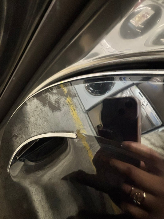 -LG steam front load stackable GAS dryer stainless steel drum in gray color 27" #ED413GB