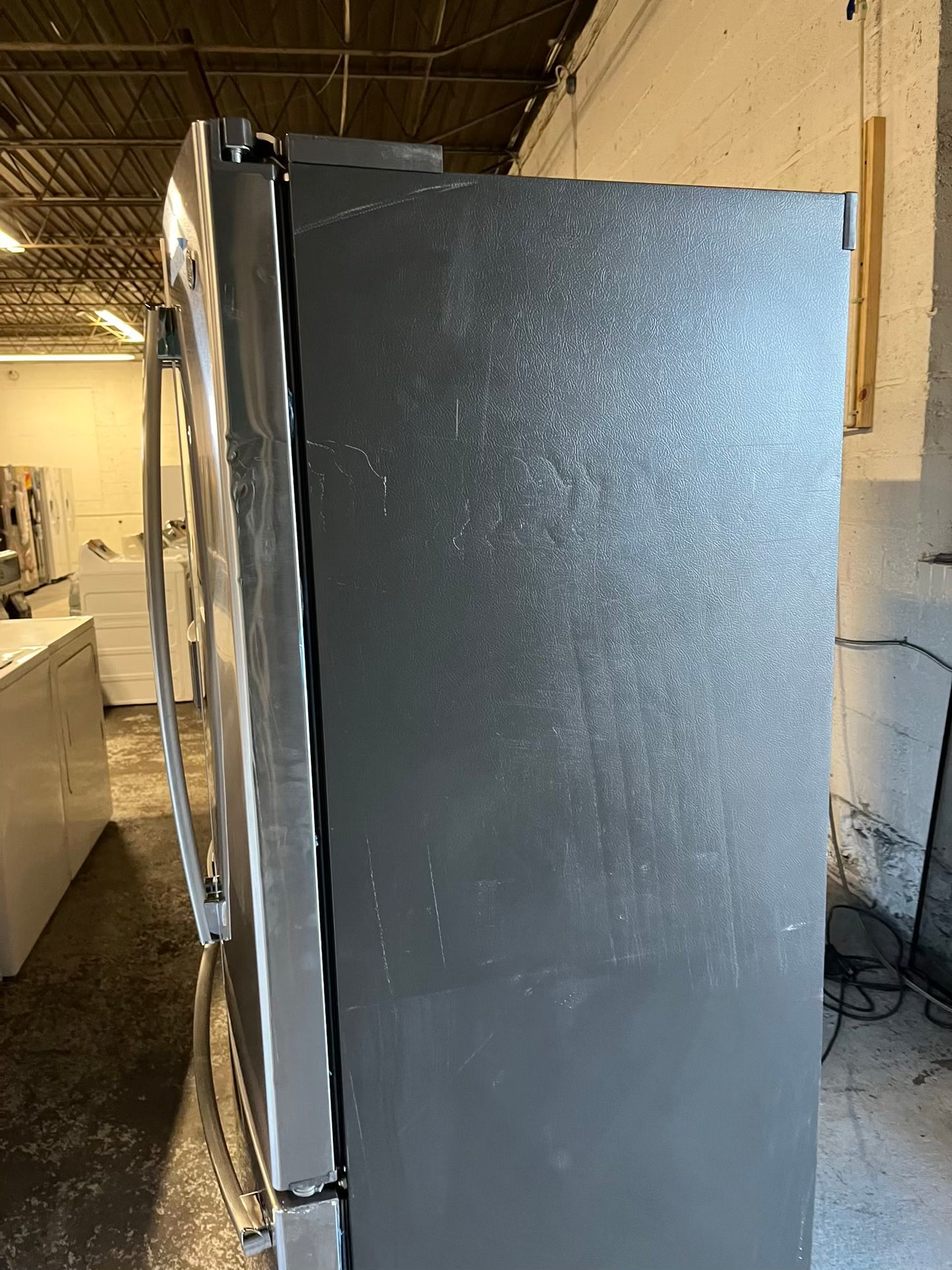 - GE French door Refrigerator counter depth stainless steel w/ ice water dispenser 36" #RF529LB
