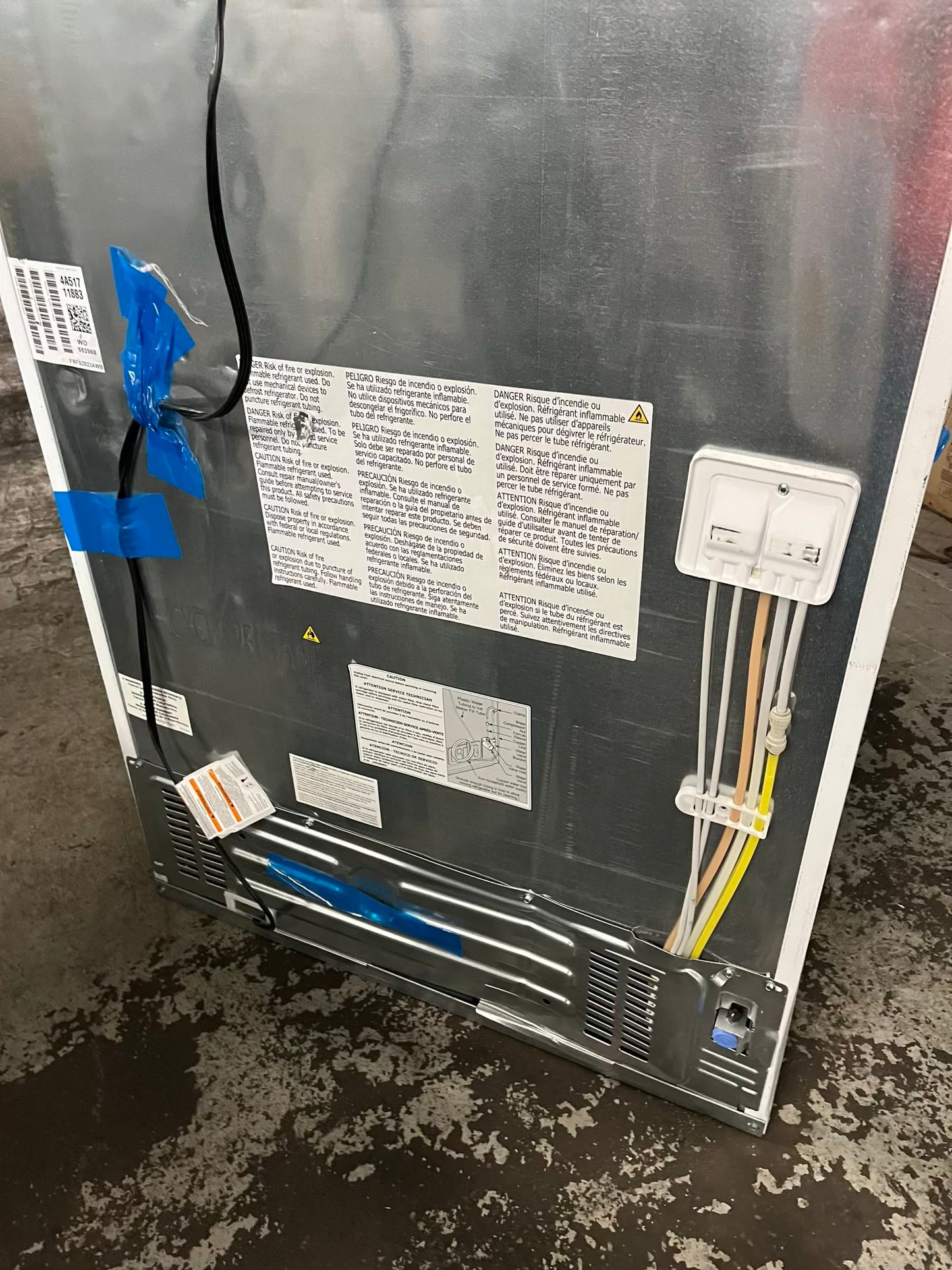 Open Box 📦 | scratch & dent Frigidaire French door refrigerator w/ice water dispenser in white 36" #RF504DB