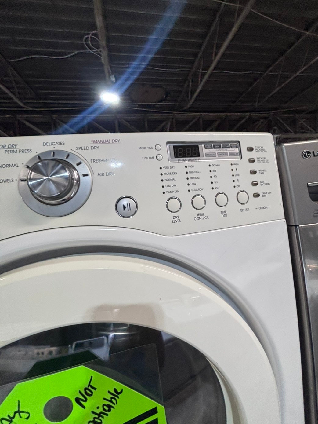 >* July 4th special 🇺🇸LG washer & dryer set electric 220v front load stackable or side by side - sensor dry in white #WECL55SET