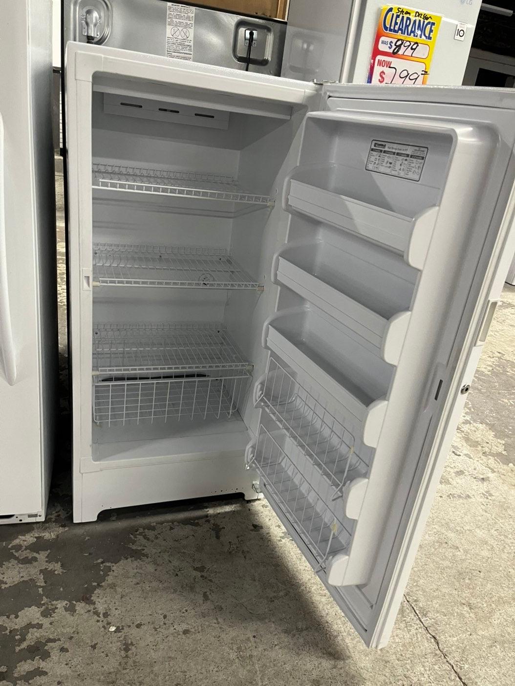 🥳🌪️Kenmore up-right freezer white 13cu.ft Refurbished-used #FFE13HB