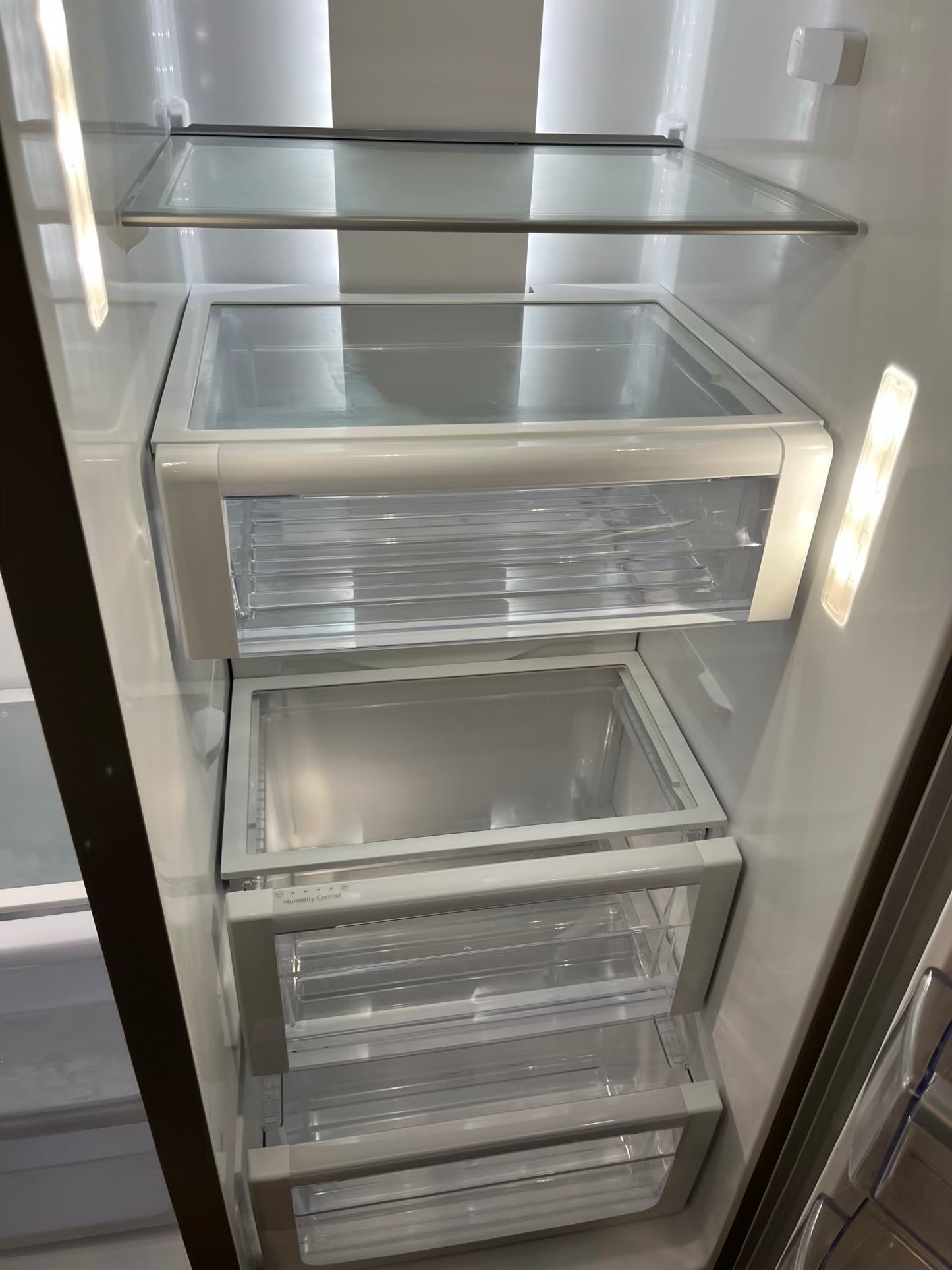 - Whirlpool Side x side Refrigerator stainless steel NO ice maker / NO water dispenser - item number #RF739AB 36” in Refurbished