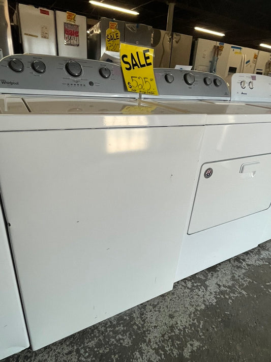 🎉 =Whirlpool dryer side by side electric 220v large capacity & top load washing machine with removable agitator used-Refurbished #WDWH23B