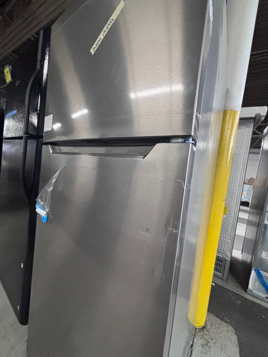 >new scratch and dent -Open box π¦ Frigidaire 28β 18cu.ft. Top Freezer stainless Steel ENERGY STAR #RFFY7HL