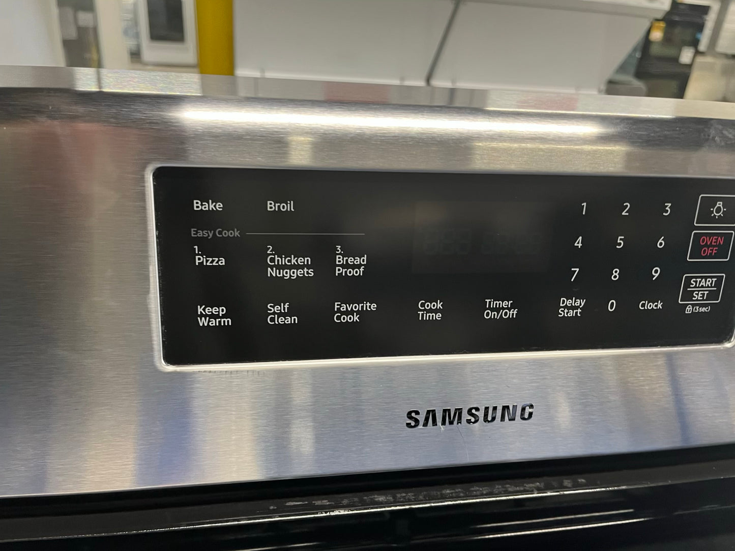 - Samsung range 5 burner bake broil self clean stainless steel 30" ##GR236ACB
