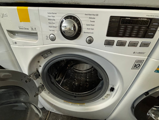 -📢black Friday sale 🦃 LG front load steam washer 4.5cu.ft large capacity stainless steel drum used-refurbished #FW156L