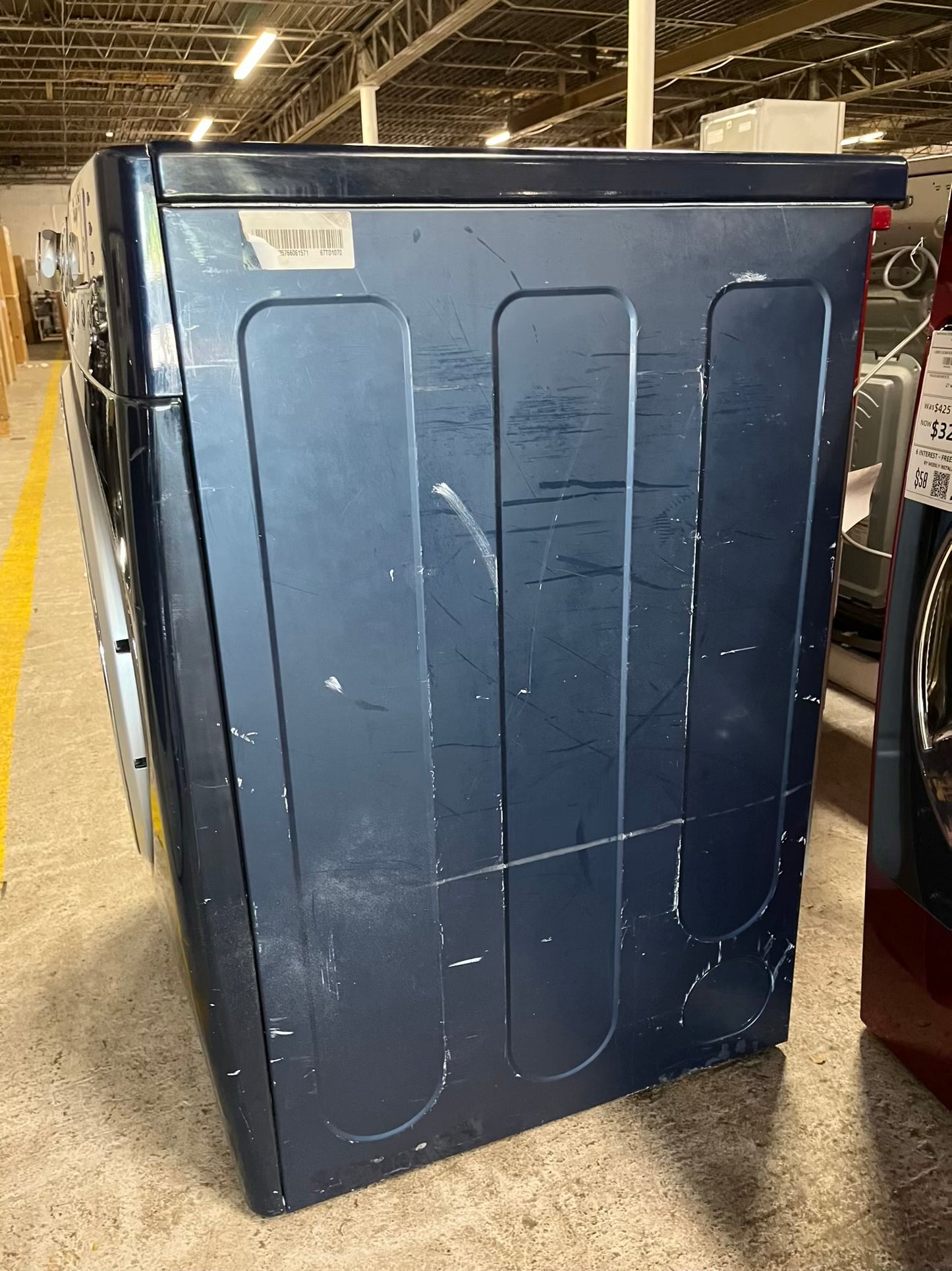 LG front load stackable electric 220v dryer in navy blue 27" #ED401GB