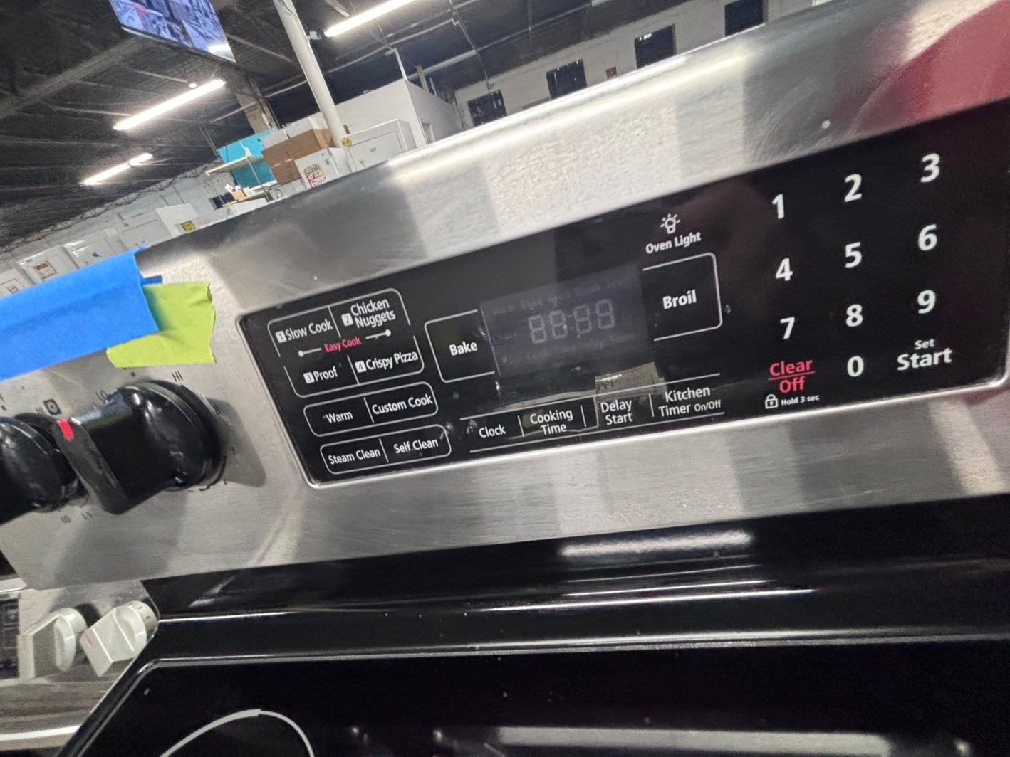 š„Special priceš„Samsung electric 220v glass top range ,bake Broil roast self clean black stainless steel 30" used-Refurbished #ERKP99B