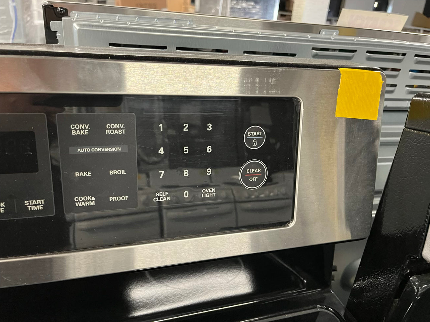 LG electric range stainless steel 5 burner warming zone convection bake roast broil self clean 30" #ER750NB