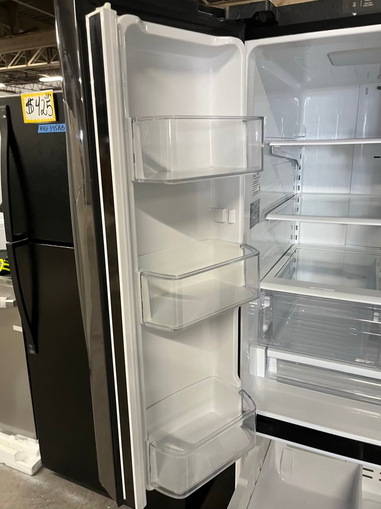 - Samsung French door refrigerator black stainless steel w/ice maker 30” #RF394TB