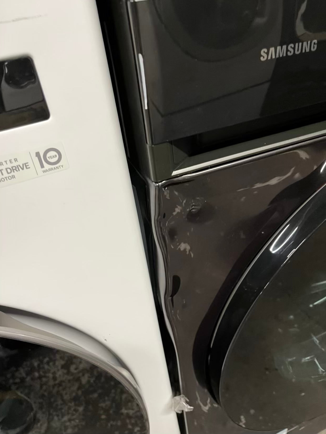 Open Box 📦 | Scratch & Dent Samsung bespoke WashTower electric 220v Single Unit Al Front Load Washer 4.6 cu ft & Dryer 7.6 cu ft 27" in #WD632SB