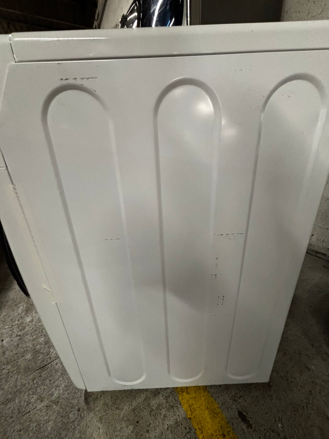 Samsung steam washer 4.5 cu ft & steam dryer 7.5 cu ft set electric 220v front load stackable or side by side sensor dry He in white #WD823JB