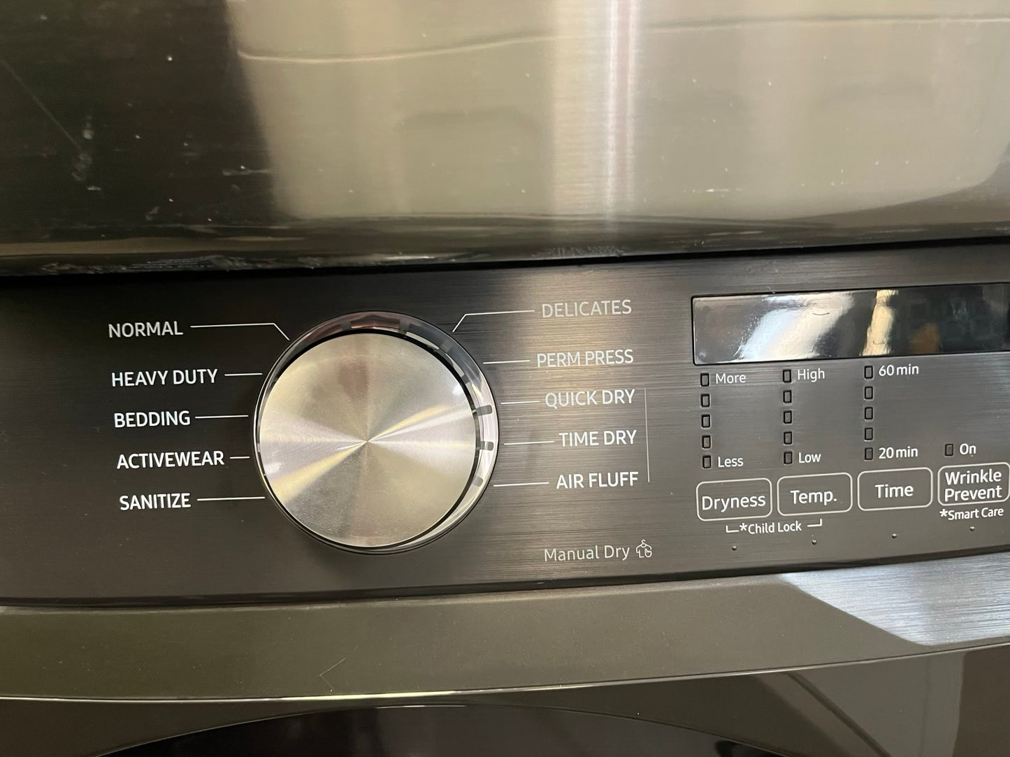 - Open box | scratch & dent Samsung front load stackable dryer electric 220v stainless steel large capacity #ED486L