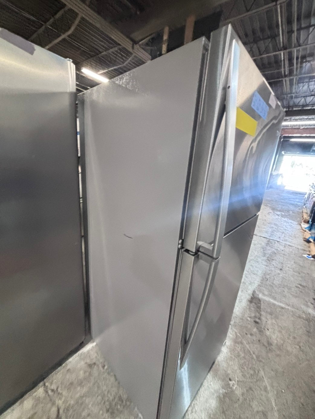 >*Whirlpool top freezer refrigerator stainless steel used-refurbished 30" #RP6W19B