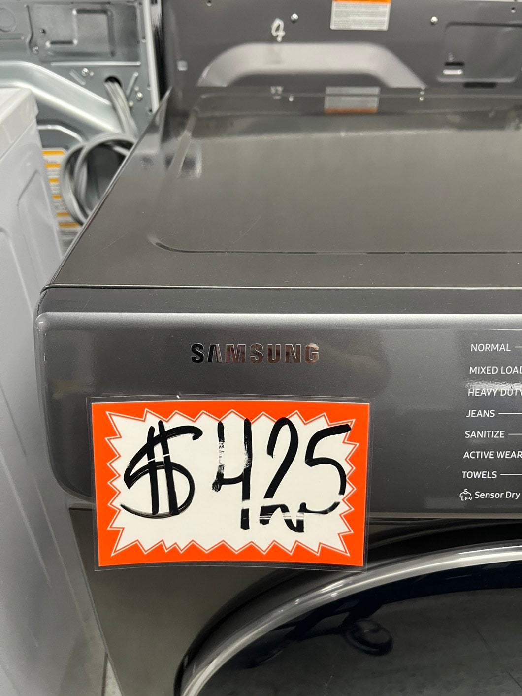 24” samsung 4.0 Cu. Ft. Electric Dryer with Smart Care in Inox Grey #24DSM2B