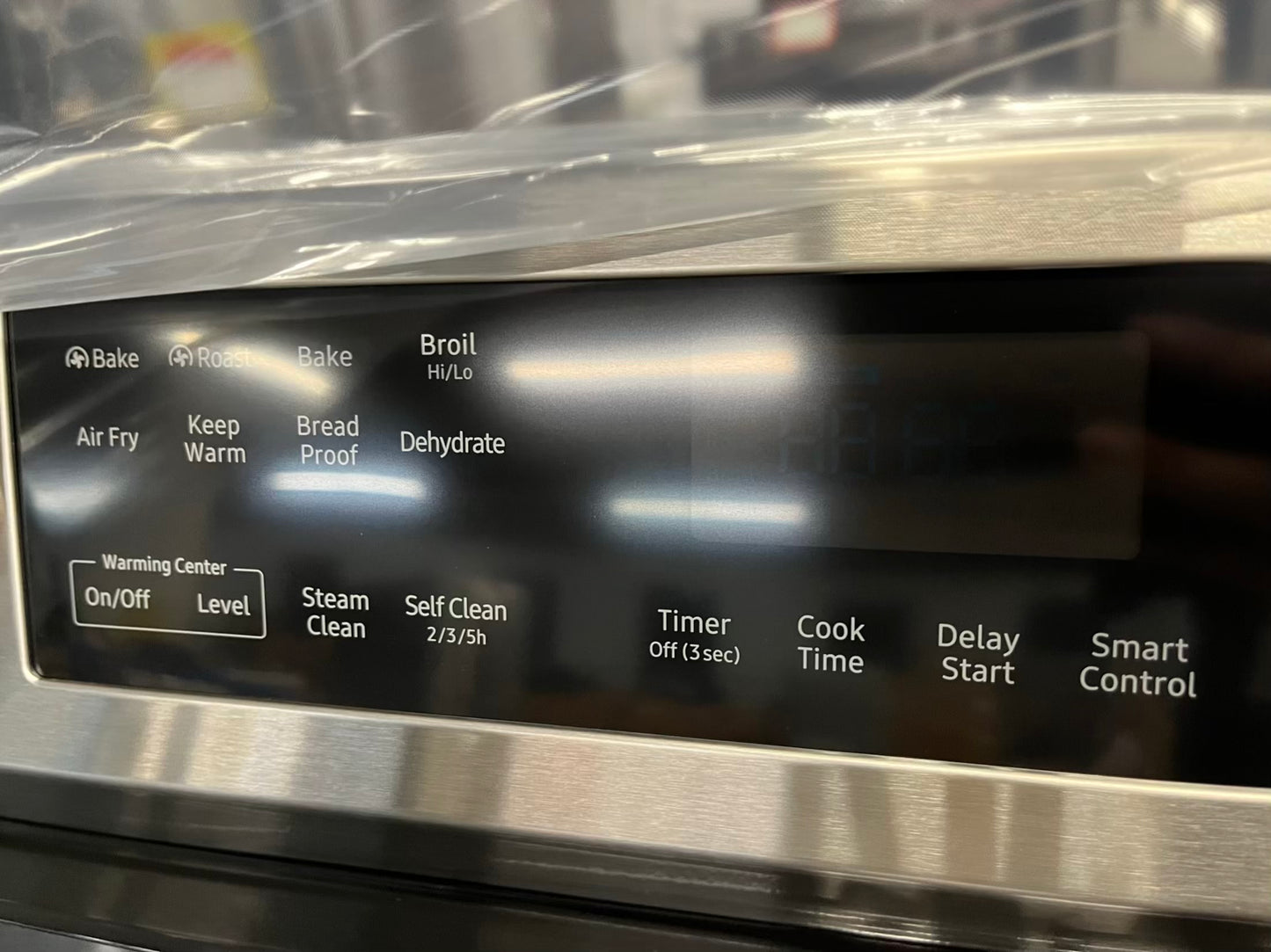 Open box Samsung electric range 220v bake broil self clean steam clean dehydrate stainless steel 30" #ER274DB