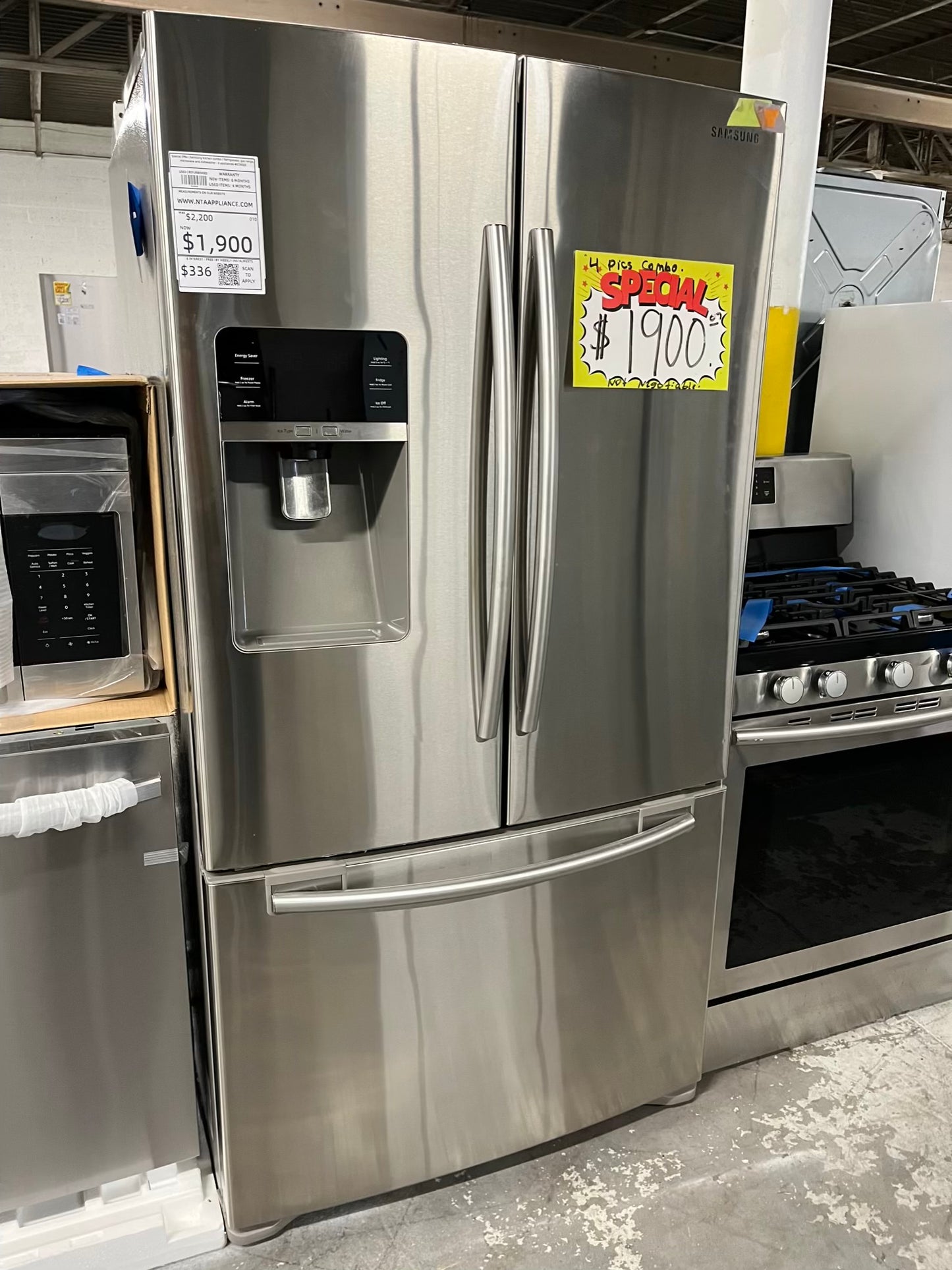 Special Offer | Samsung kitchen combo / Refrigerator, gas range, microwave and dishwasher - 4 appliances #KC985JB