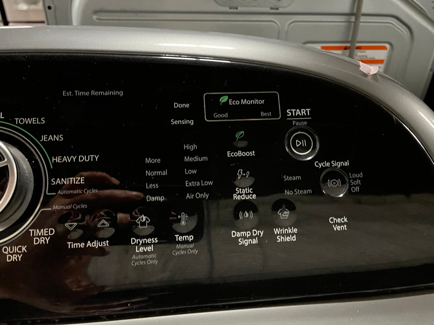 - Whirlpool large capacity electric 220v dryer stainless steel 29" Refurbished #ED1186VB