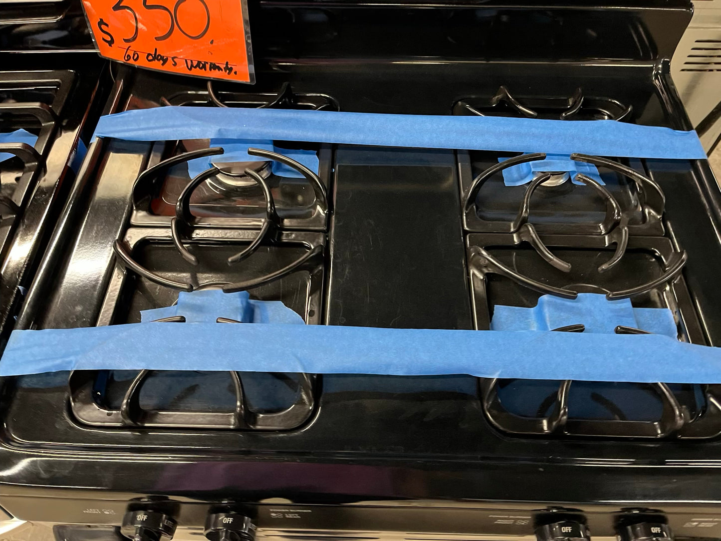 - Kenmore Gas range Propane 4 burner stainless steel warm hold bake broil 30" Refurbished #GR393UB