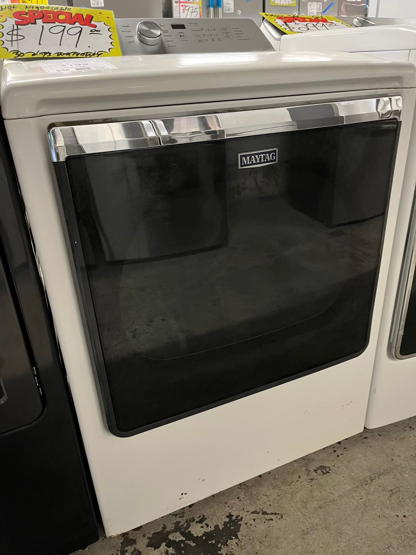 - Maytag electric dryer 220v large capacity in white #ED404FBB