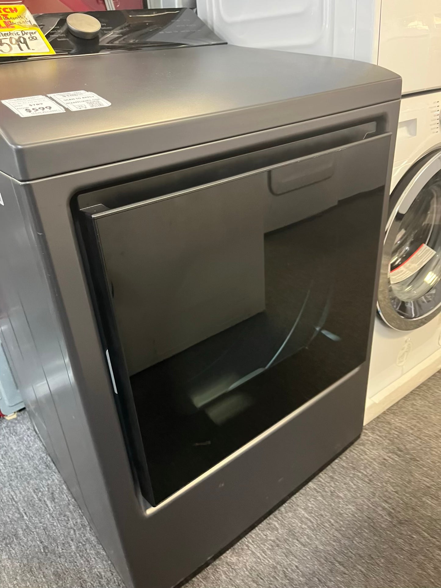 - Open box | scratch & dent LG side x side dryer electric 220v in titanium large capacity 27” ##ED488FL