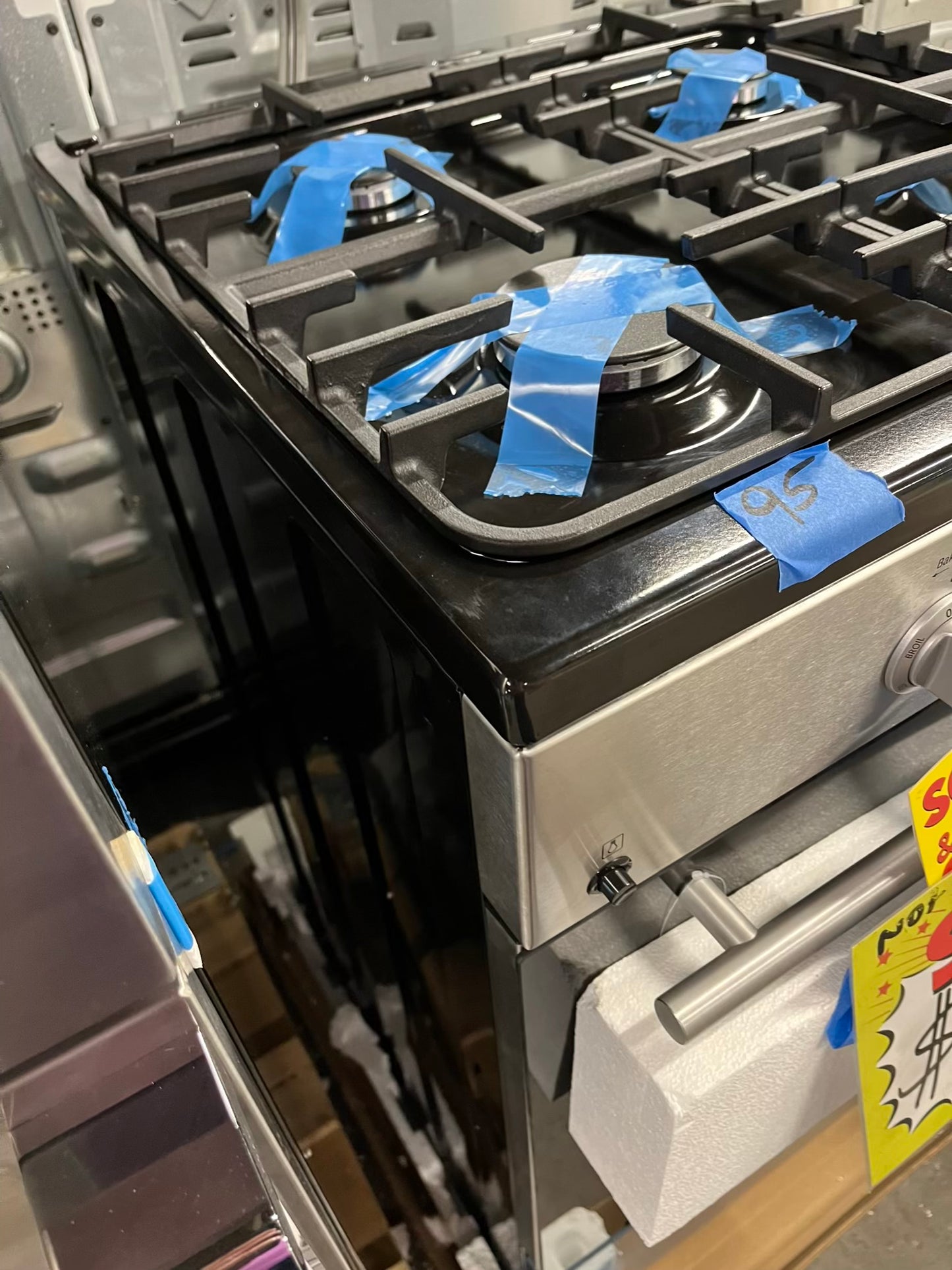 Open Box 📦 Blomberg gas range 4 burner slide-in stainless steel bake broil 24" #GR397WB